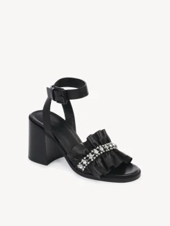 Sandales Et Espadrilles-Chloé Sandales A Talon Mollie Noir