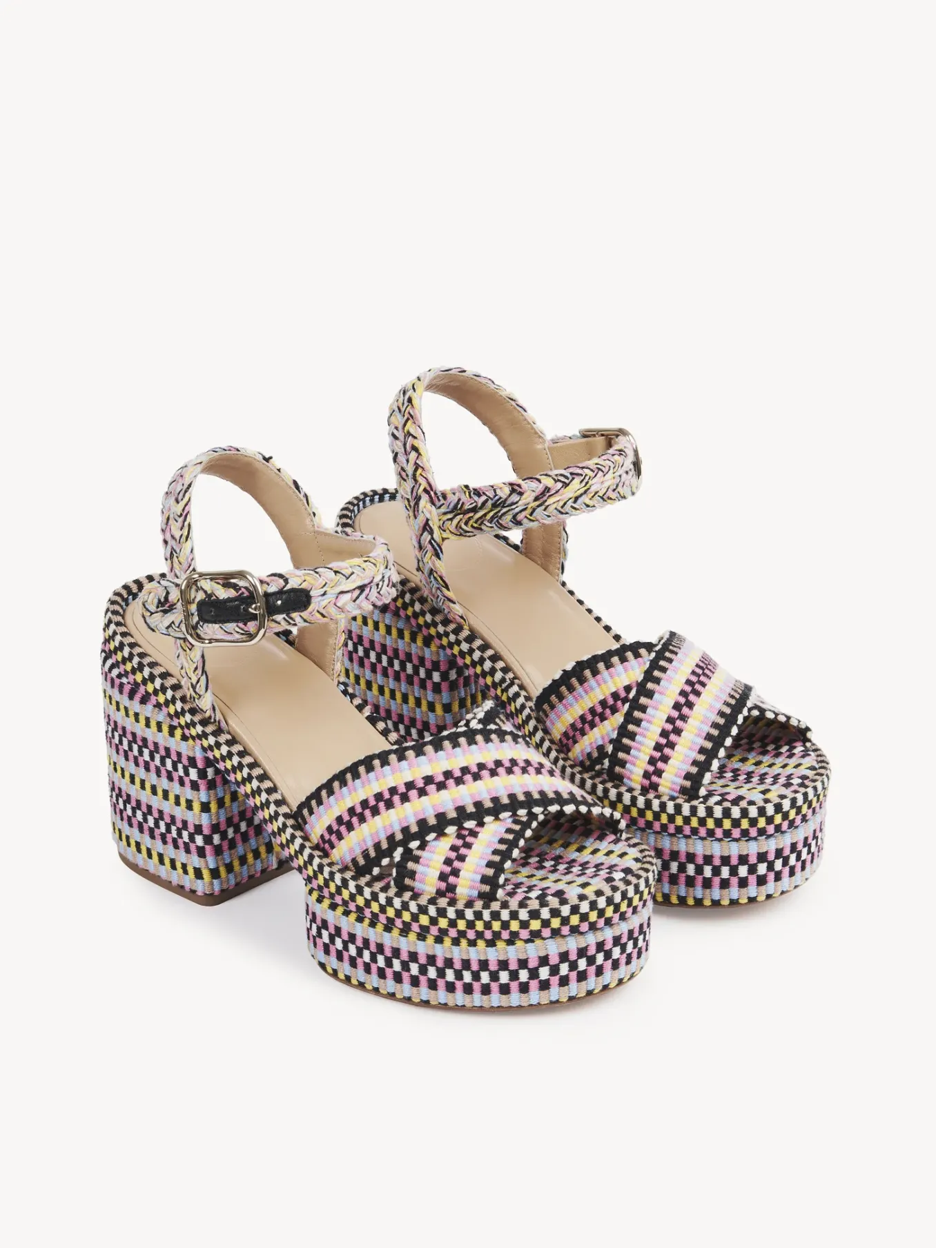 Sandales Et Espadrilles-Chloé Sandales A Talon Odina Powder Blue