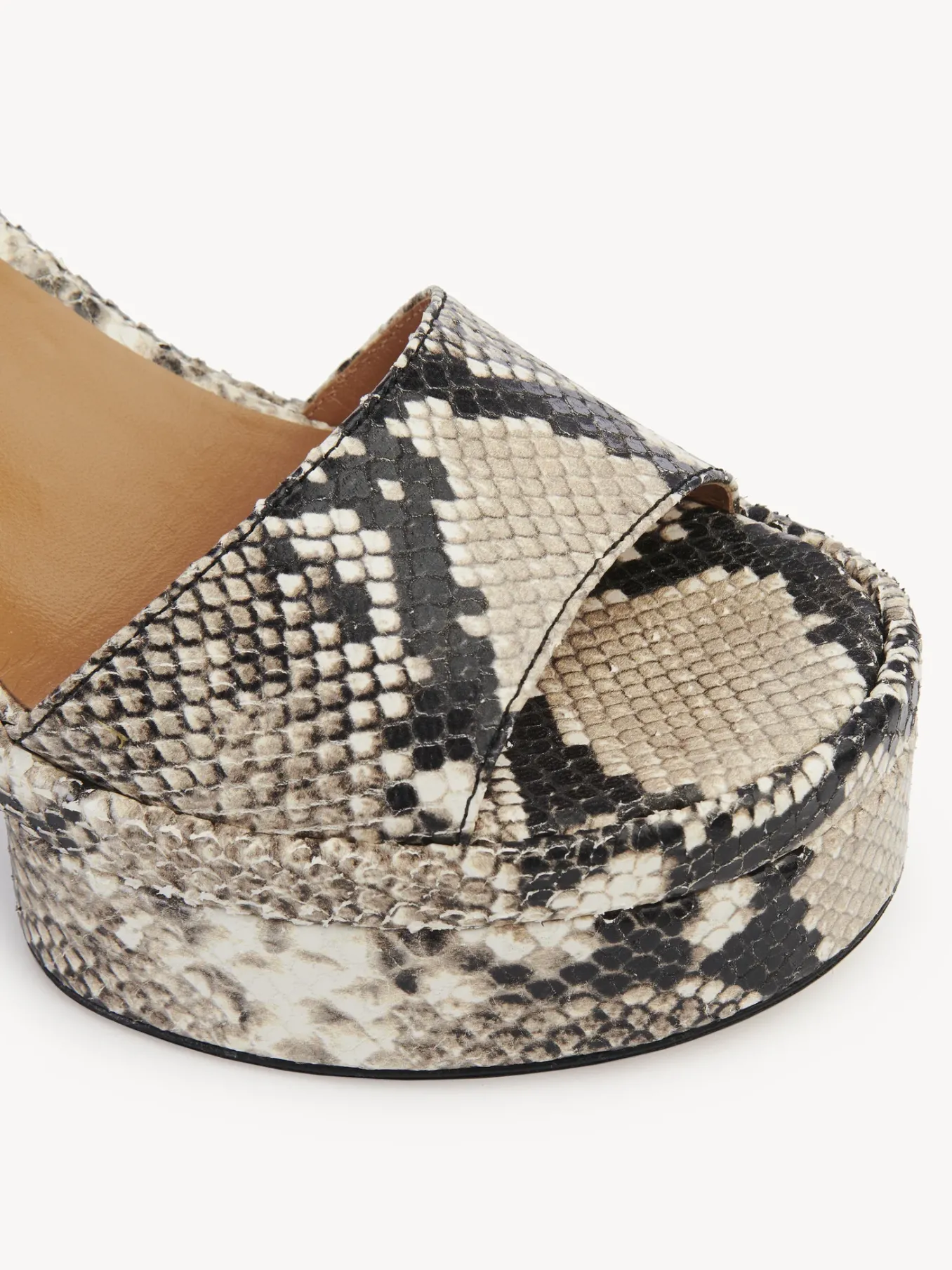 Sandales Et Espadrilles-Chloé Sandales A Talon Odina Eternal Grey