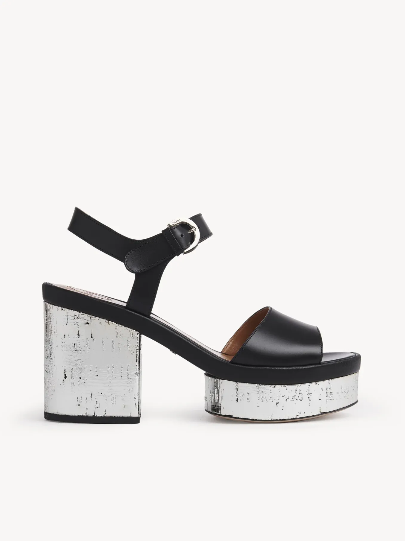 Sandales Et Espadrilles-Chloé Sandales A Talon Odina Noir