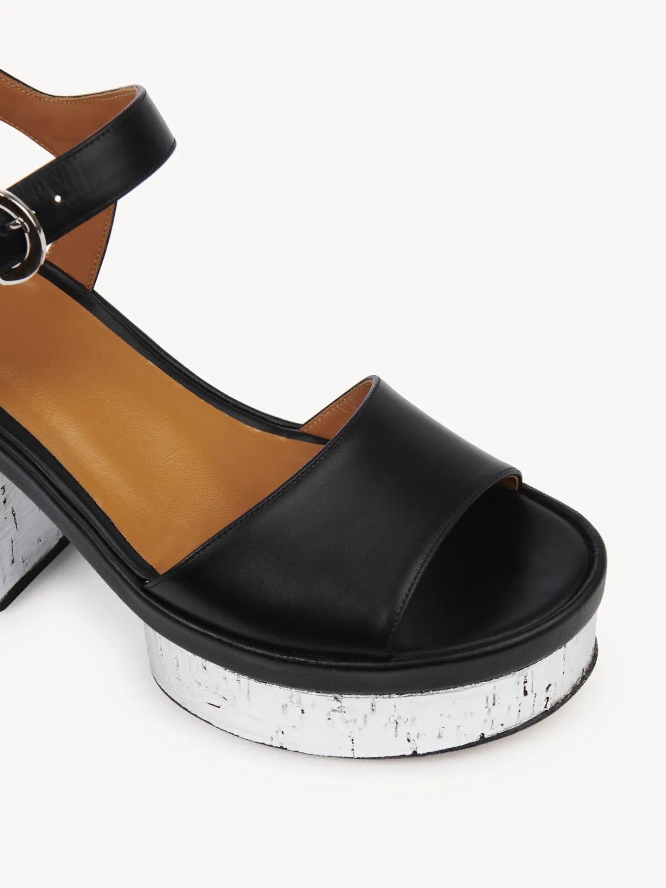 Sandales Et Espadrilles-Chloé Sandales A Talon Odina Noir