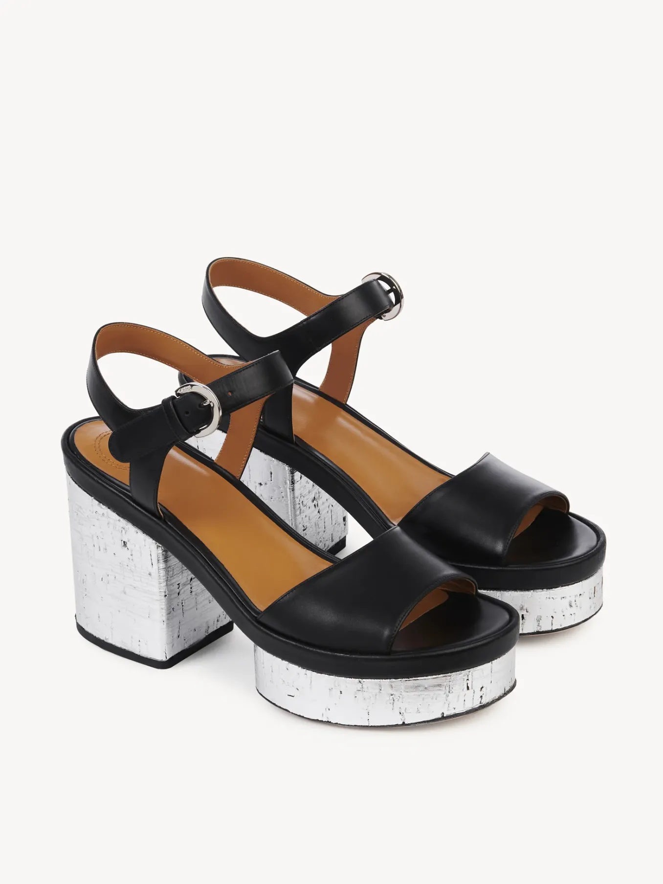 Sandales Et Espadrilles-Chloé Sandales A Talon Odina Noir