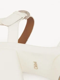 Sandales Et Espadrilles-Chloé Sandales A Talon Odina Cloudy White