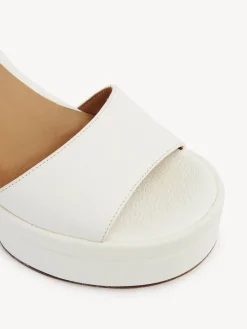 Sandales Et Espadrilles-Chloé Sandales A Talon Odina Cloudy White