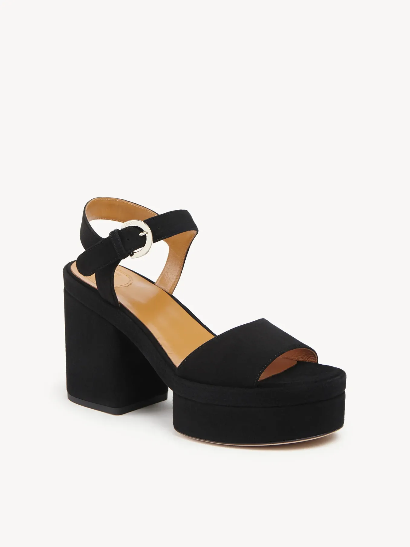 Sandales Et Espadrilles-Chloé Sandales A Talon Odina Noir