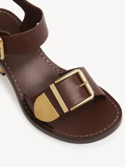 Sandales Et Espadrilles-Chloé Sandales A Talon Rebecca Brunet Brown