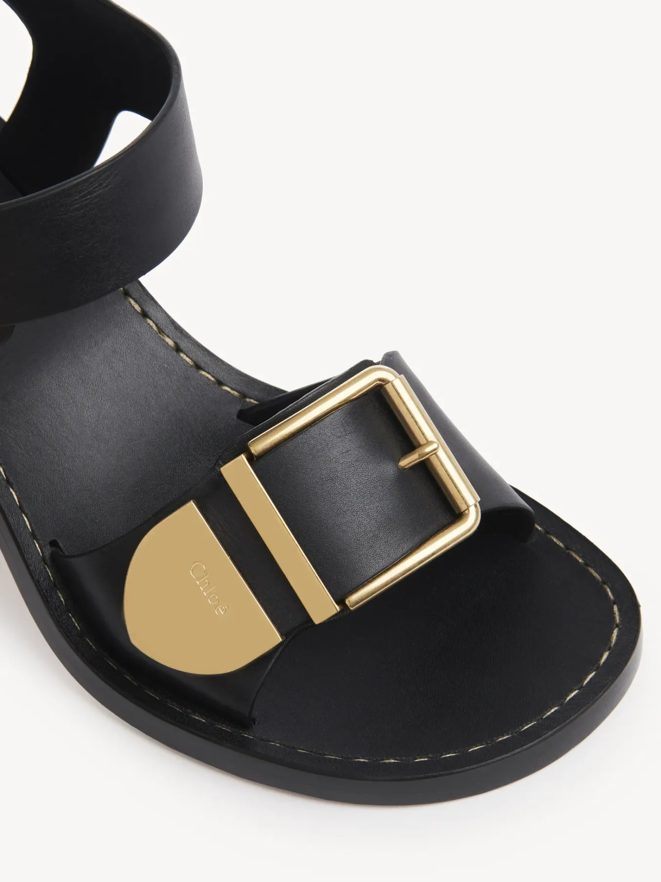 Sandales Et Espadrilles-Chloé Sandales A Talon Rebecca Noir
