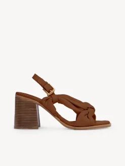Sandales Et Espadrilles-Chloé Sandales A Talon Spencer Cuoio