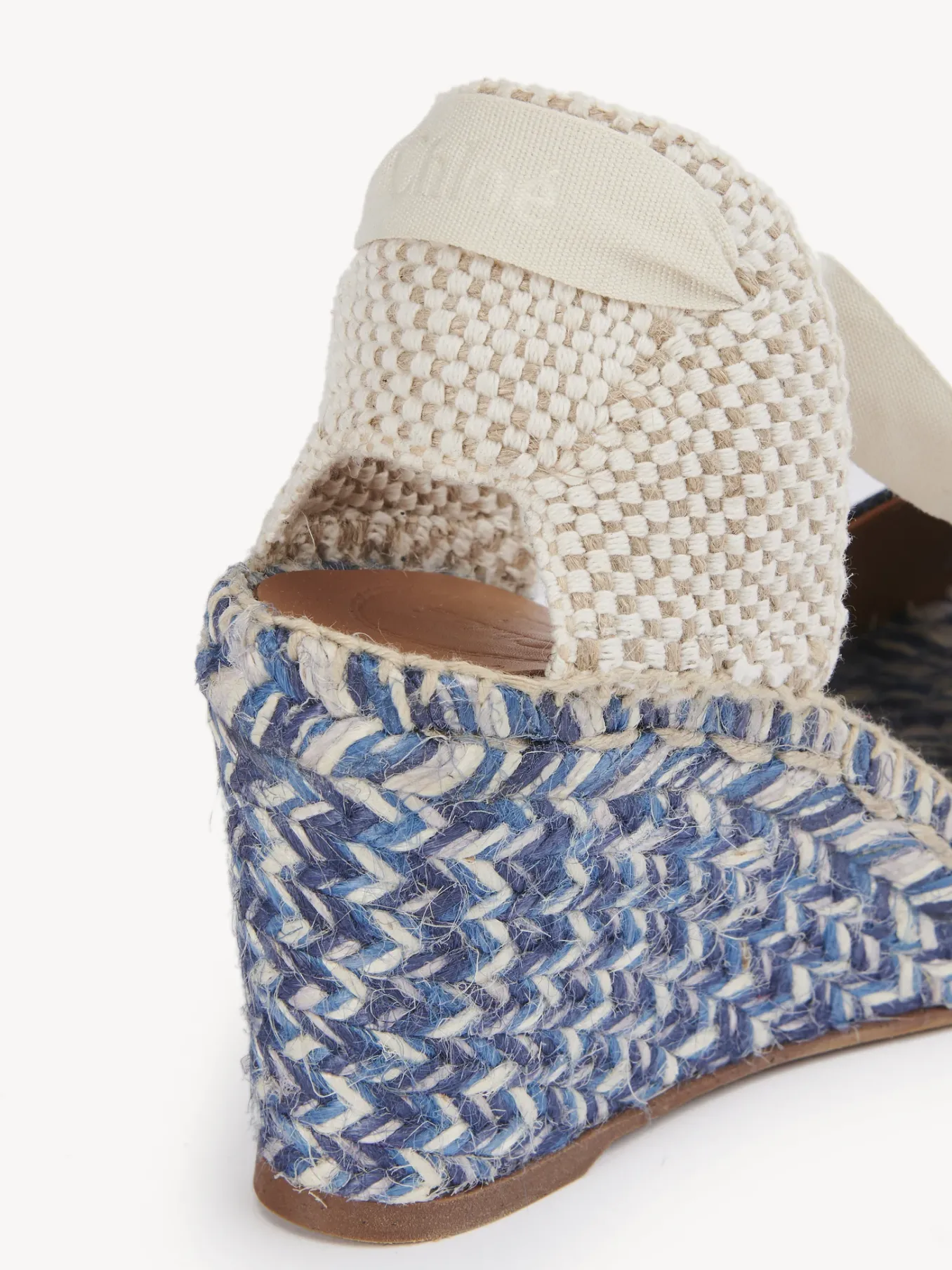 Denim-Chloé Sandales Espadrilles Compensees Piia Denim