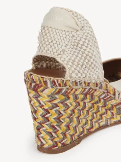 Sandales Et Espadrilles-Chloé Sandales Espadrilles Compensees Piia Eggshell