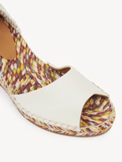 Sandales Et Espadrilles-Chloé Sandales Espadrilles Compensees Piia Eggshell