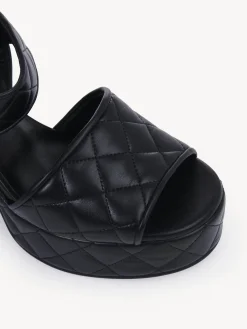 Sandales Et Espadrilles-Chloé Sandales Hautes Jodie Noir