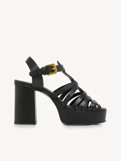 Sandales Et Espadrilles-Chloé Sandales Hautes Sierra Noir