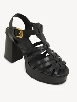Sandales Et Espadrilles-Chloé Sandales Hautes Sierra Noir