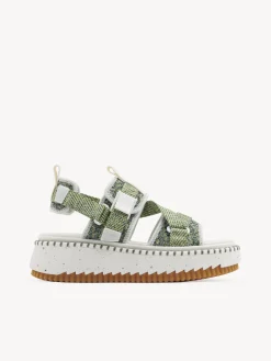 Sandales Et Espadrilles-Chloé Sandales Lilli Forest Green