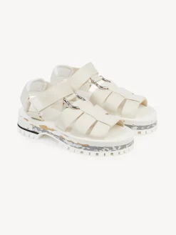 Sandales Et Espadrilles-Chloé Sandales Nikie Pearly Grey