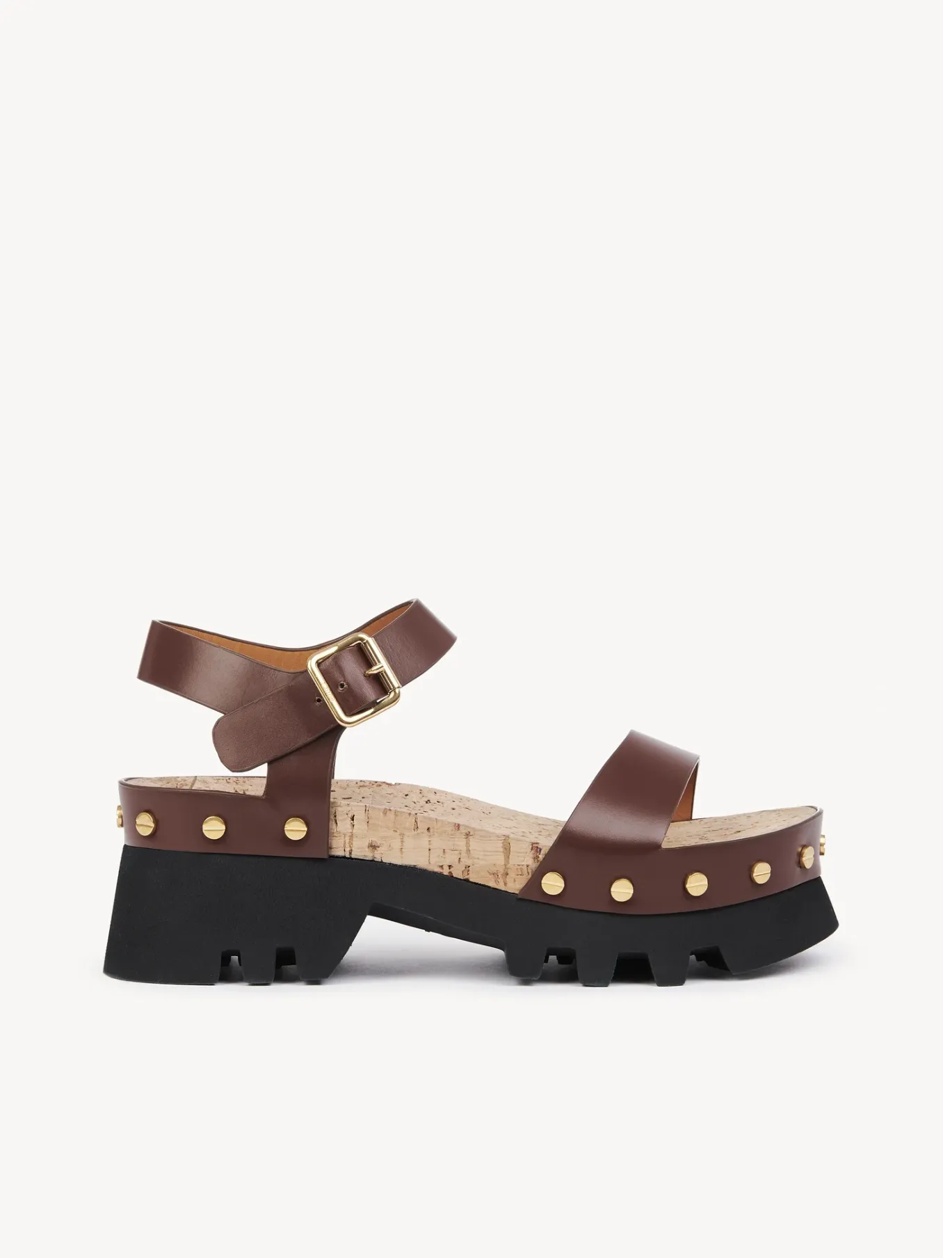 Sandales Et Espadrilles-Chloé Sandales Owena Brunet Brown