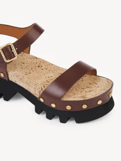 Sandales Et Espadrilles-Chloé Sandales Owena Brunet Brown