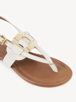 Sandales Et Espadrilles-Chloé Sandales Plates Chany Gesso