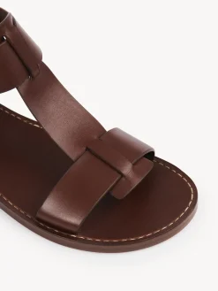 Sandales Et Espadrilles-Chloé Sandales Plates Rebecca Brunet Brown