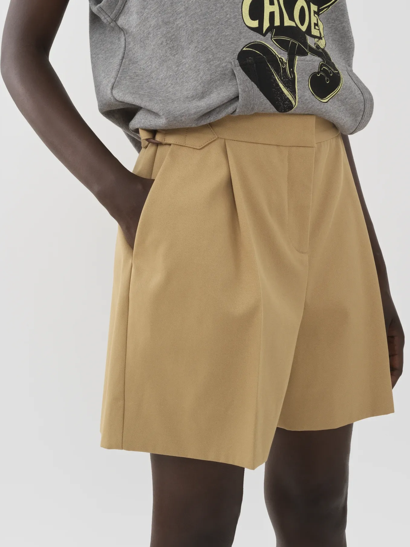Vêtements-Chloé Short Bermuda Jungle Brown