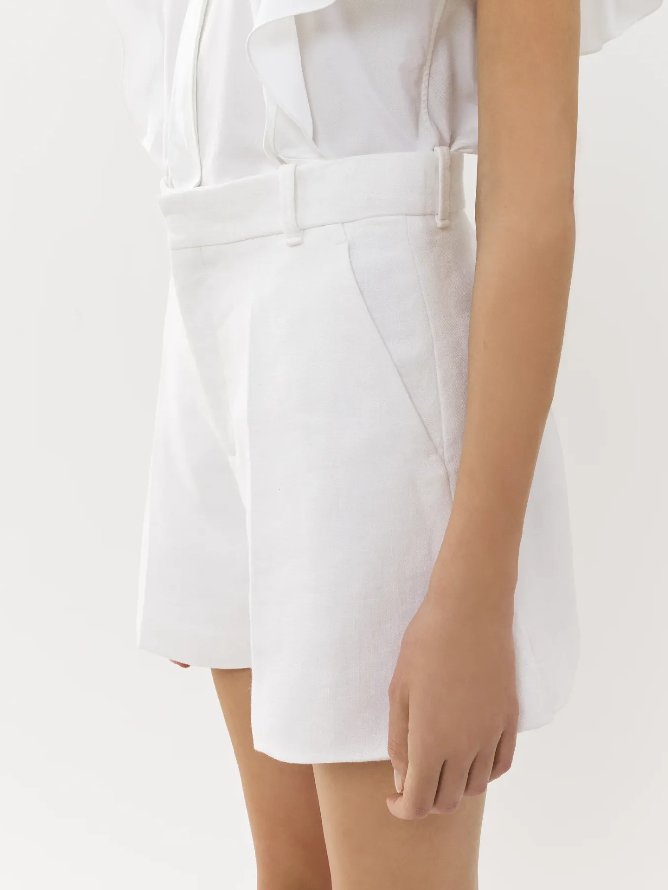 Tailleurs-Chloé Short De Costume Blanc
