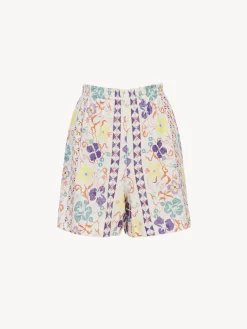 Vêtements-Chloé Short Style Boxe Multicolor White 1