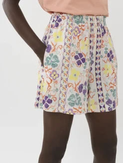 Vêtements-Chloé Short Style Boxe Multicolor White 1