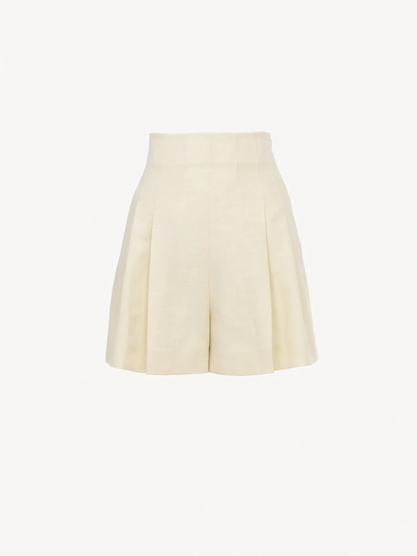 Tailleurs-Chloé Short Taille Haute Coconut Milk