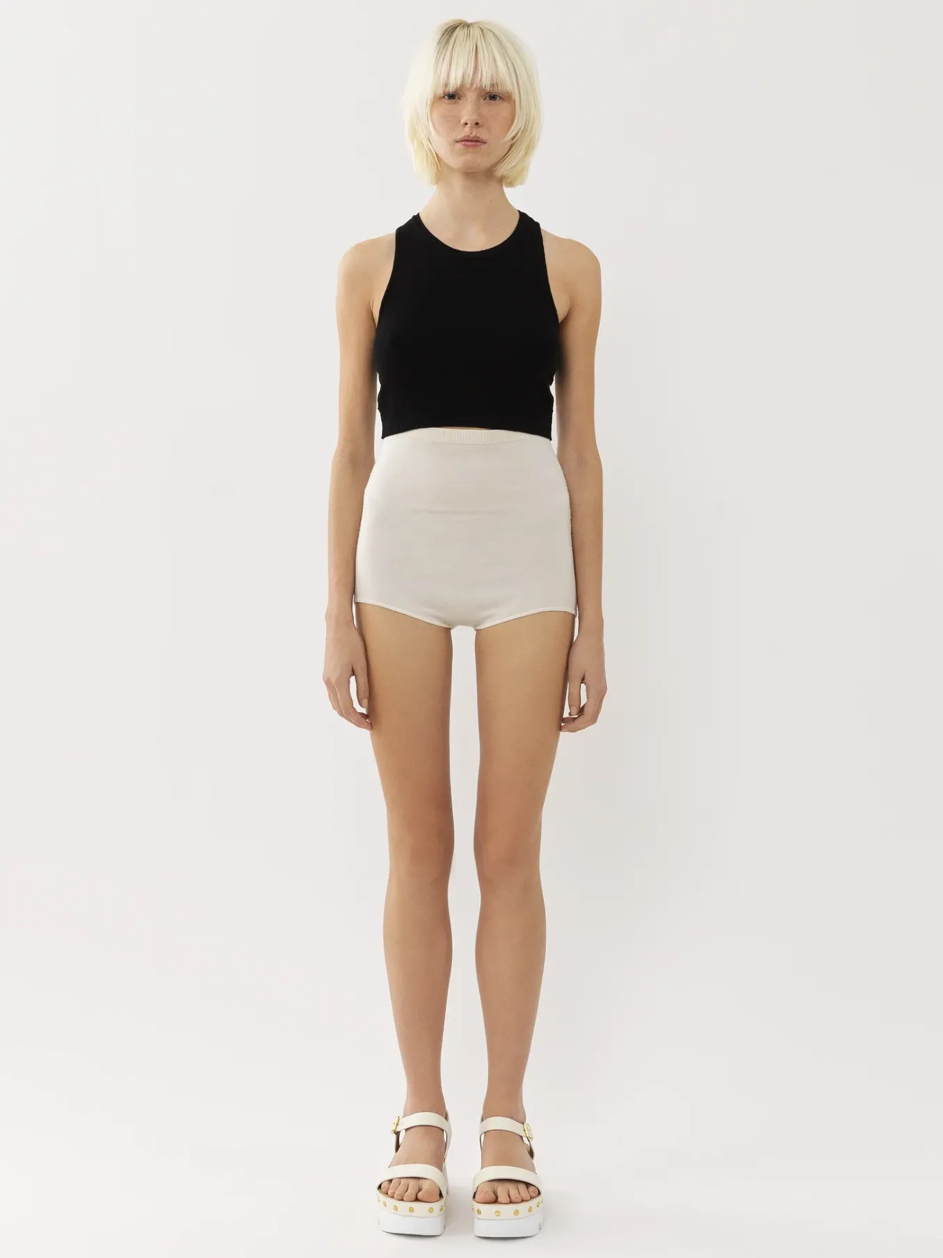 Maille-Chloé Shorty Taille Haute Iconic Milk