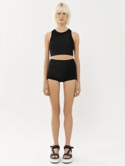 Maille-Chloé Shorty Taille Haute Noir