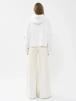 Tops Et Blouses-Chloé Sweat A Capuche White - Pink 1