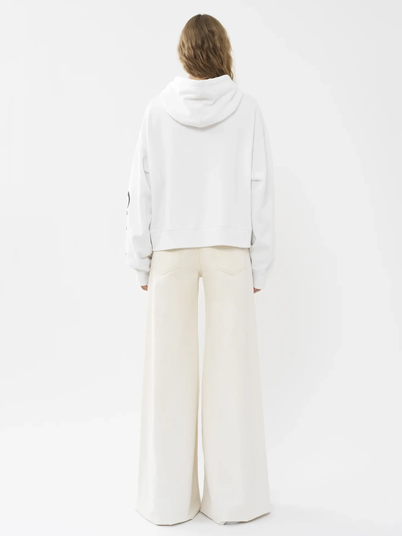 Tops Et Blouses-Chloé Sweat A Capuche White - Pink 1