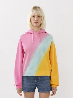 Tops Et Blouses-Chloé Sweat A Capuche Multicolor Pink 1