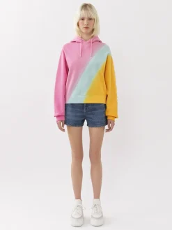 Tops Et Blouses-Chloé Sweat A Capuche Multicolor Pink 1