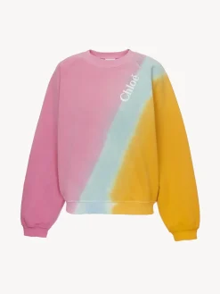 Tops Et Blouses-Chloé Sweat Col Rond Multicolor Pink 1