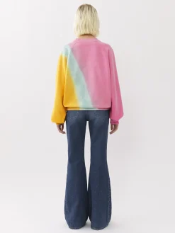 Tops Et Blouses-Chloé Sweat Col Rond Multicolor Pink 1