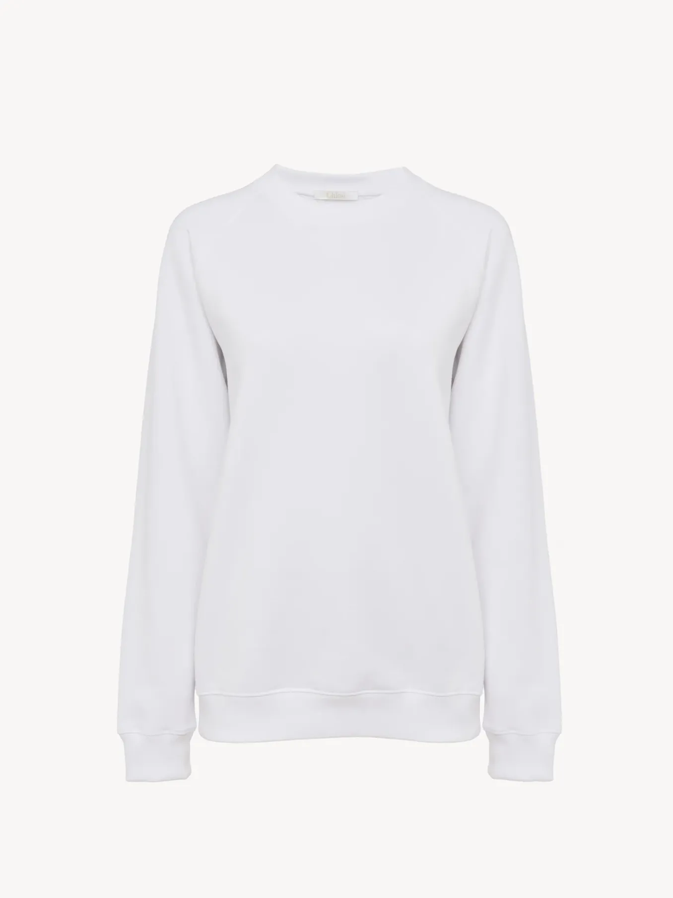 Tops Et Blouses-Chloé Sweat Col Rond Blanc