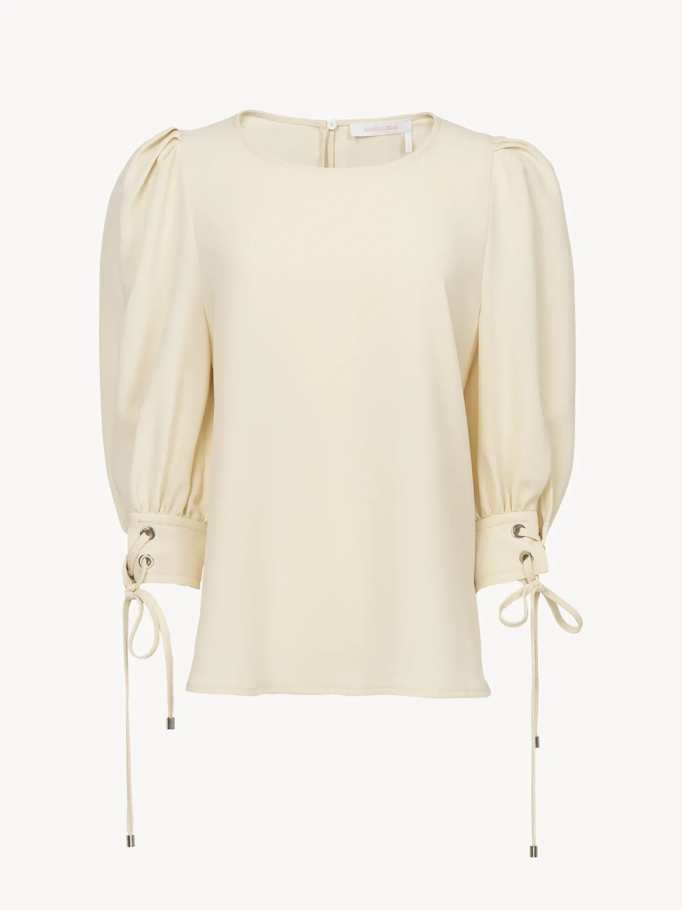 Vêtements-Chloé Top Col Rond Milk