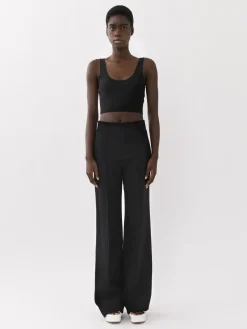 Tops Et Blouses-Chloé Top Court Sans Manches Noir