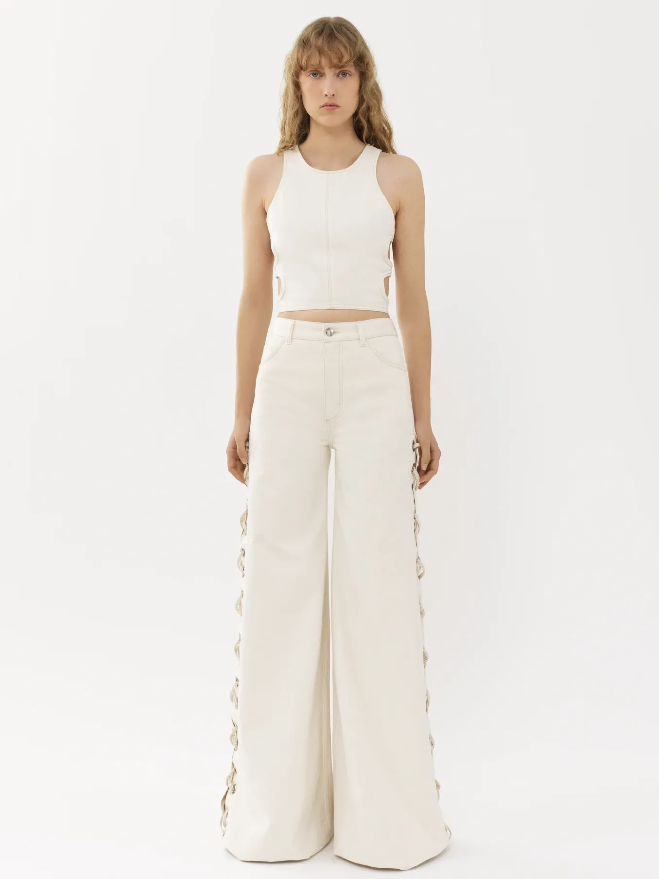 Tops Et Blouses-Chloé Top Court Sans Manches Iconic Milk