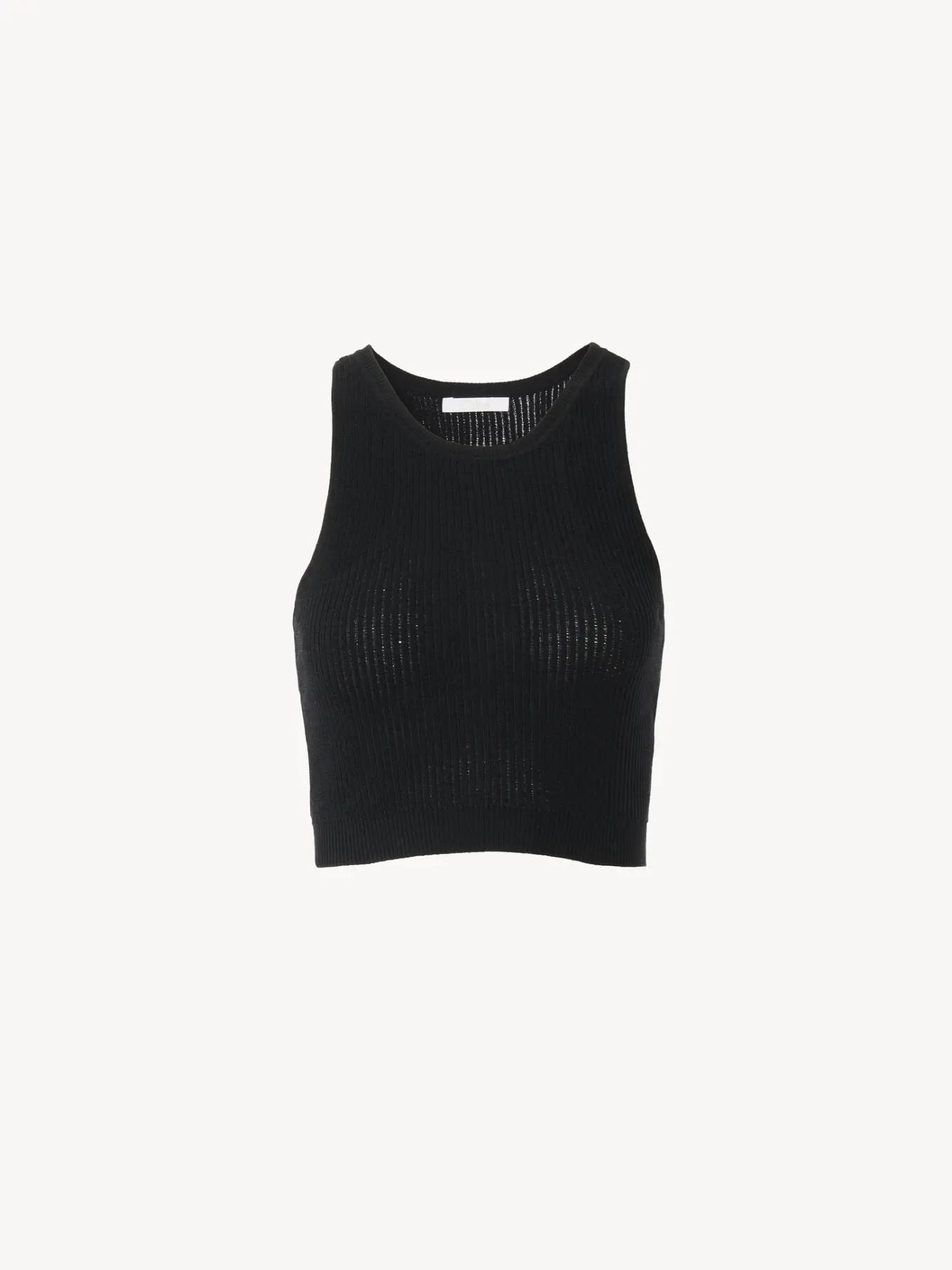 Tops Et Blouses-Chloé Top Court Sans Manches Noir