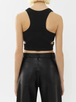 Tops Et Blouses-Chloé Top Court Sans Manches Noir