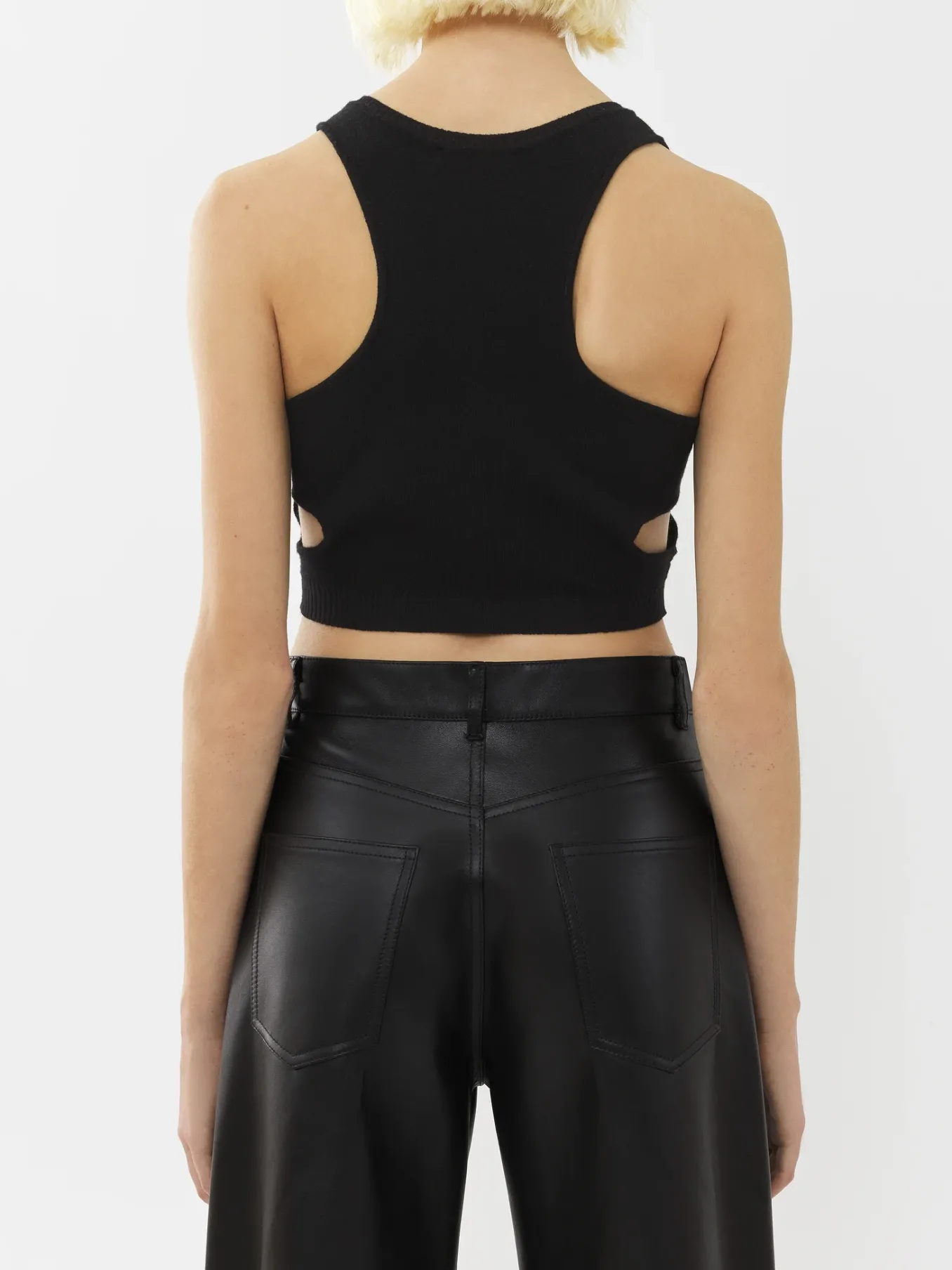 Tops Et Blouses-Chloé Top Court Sans Manches Noir