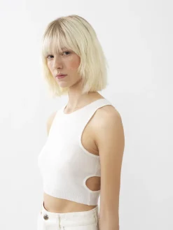 Tops Et Blouses-Chloé Top Court Sans Manches Iconic Milk