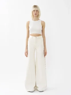 Tops Et Blouses-Chloé Top Court Sans Manches Iconic Milk