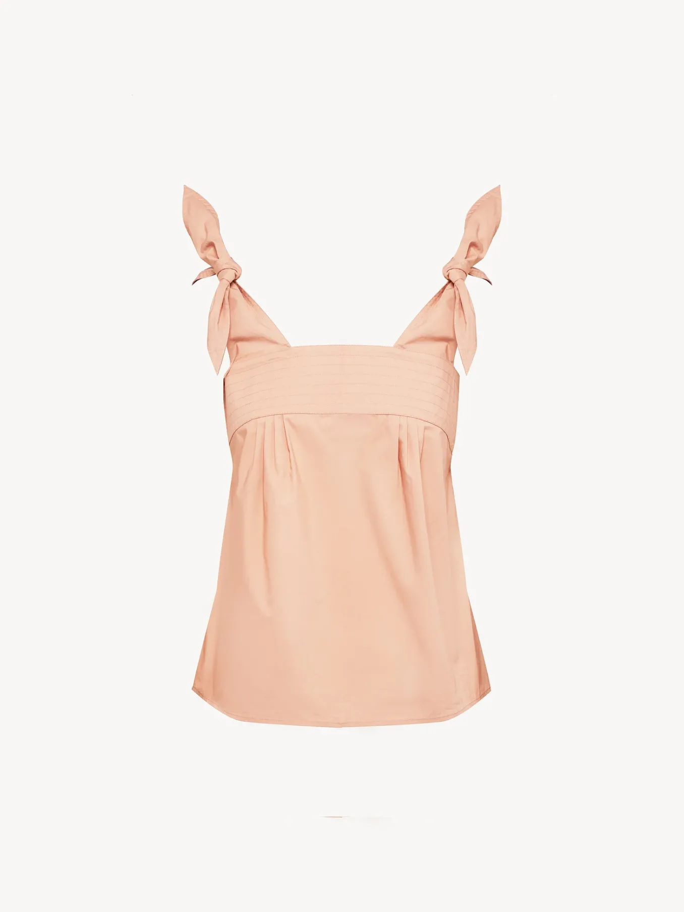 Vêtements-Chloé Top D'Ete Bretelles Nouees Dusty Coral
