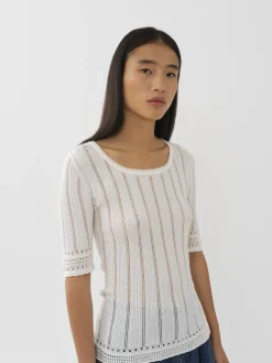 Vêtements-Chloé Top Encolure Degagee Cloudy White