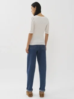 Vêtements-Chloé Top Encolure Degagee Cloudy White