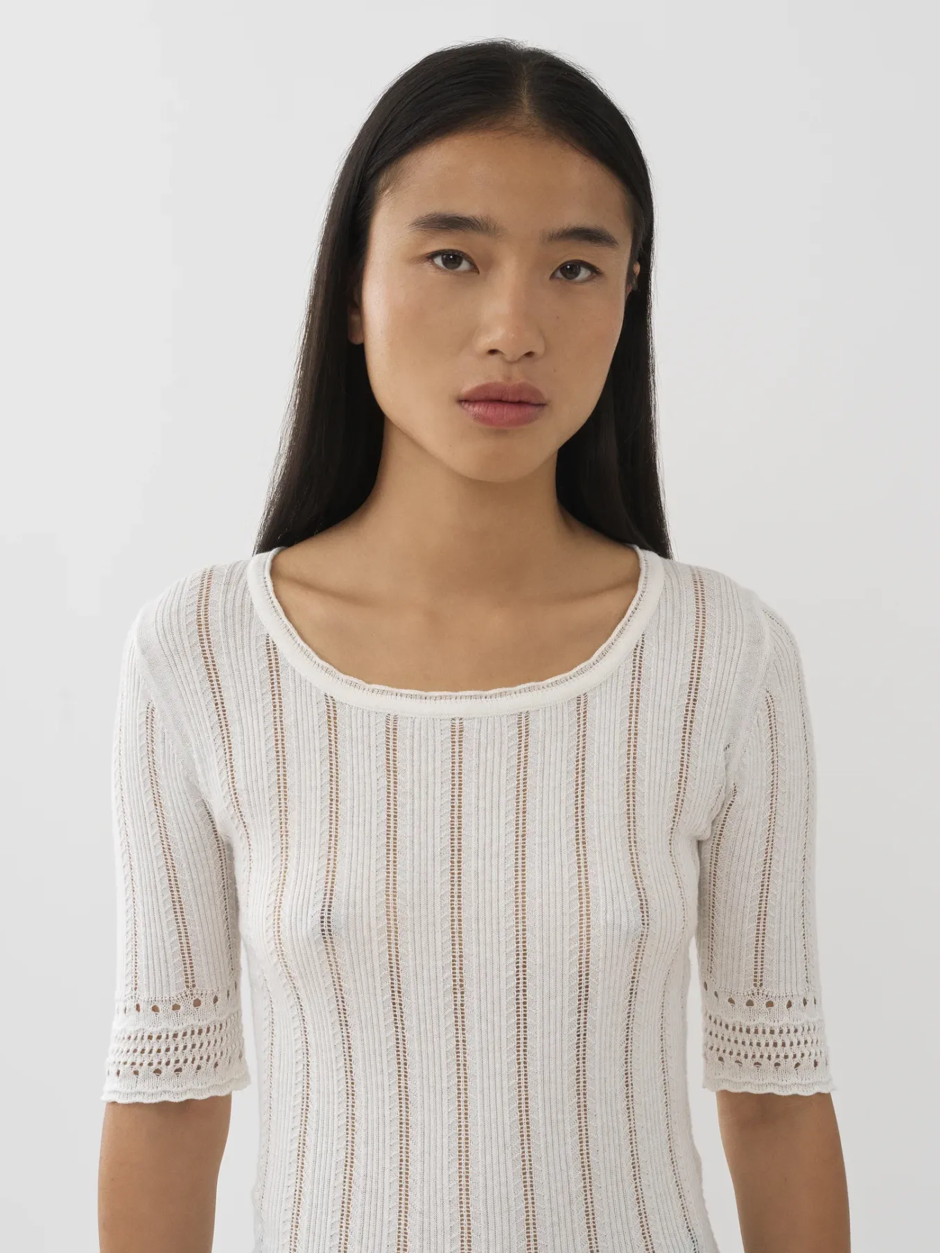 Vêtements-Chloé Top Encolure Degagee Cloudy White